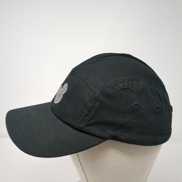 Mickey Mouse 5 Panel Cap Black One Size Adjustable Disney Parks Authentic - Picture 3 of 9